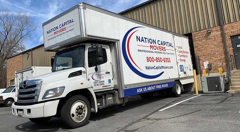 One of our moving trucks heading to Arlington, Virginia.