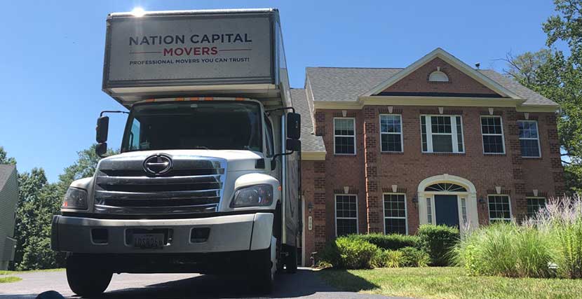 One of our moving trucks after a successful relocation.