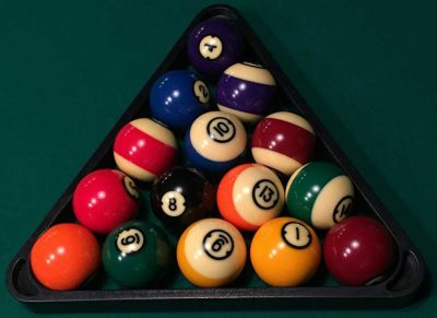 Billiard balls in triangle