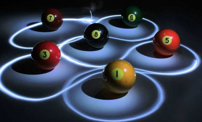 Picture of billiard balls